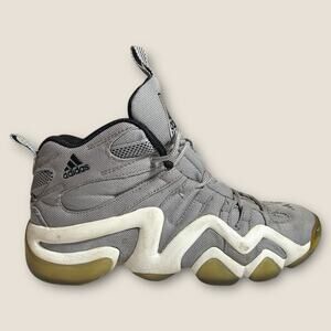Adidas Crazy 8 “Renee Brown” Men’s 9½ Grey Mid Basketball Sneakers Used SM1